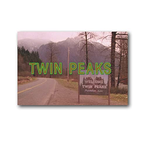 LIANGFANG Twin Peaks Classic Suspense Drama TV-Serie Poster 3 Leinwand Poster Wandkunst Bild Drucke Hängende Foto Geschenkidee Dekor Home Poster Kunstwerke 60 x 90 cm von LIANGFANG