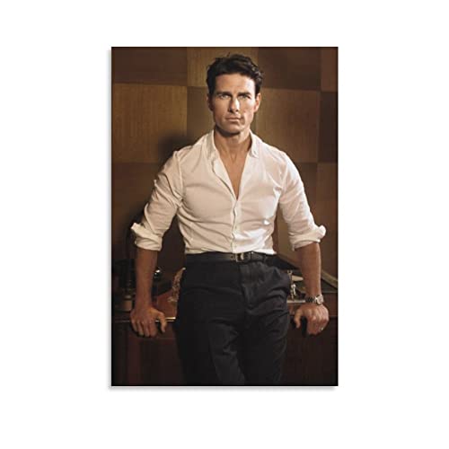 LIANGFANG Tom Cruise berühmter schöner Schauspieler-Kunstfoto 25 Gemälde auf Leinwand, Wandkunst, Poster, Scroll-Bild, Druck, Wohnzimmer, Wände, Dekoration, Heimposter, 30 x 45 cm von LIANGFANG