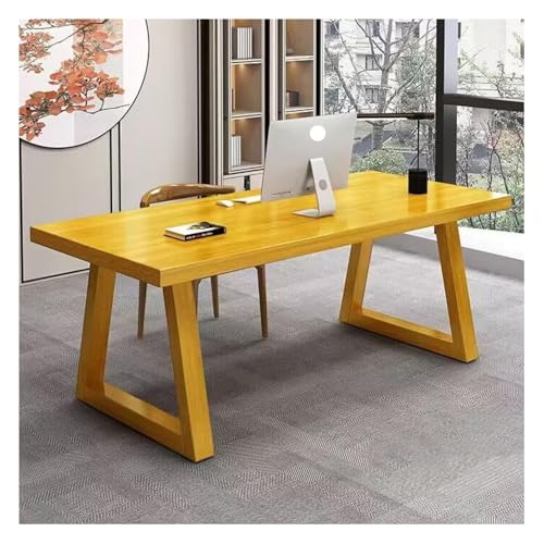 LIANGGM Schreibtisch Massivholz Computer Schreibtisch Büro Home Study Holz Einfache Moderne Workstation Bürotisch Arbeitsplatz(C,140x60x75cm) von LIANGGM