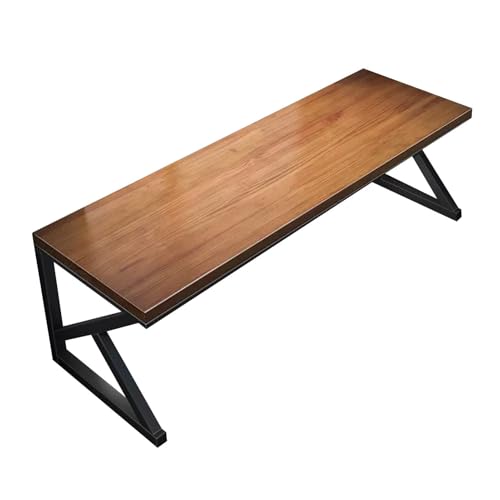 LIANGGM Schreibtisch Schreibtisch Aus Massivem Holz Mit Metallbeinen, Heimcomputertisch, Spieltisch, Schreibtischdicke 5 cm Bürotisch Arbeitsplatz(180x70x75cm) von LIANGGM