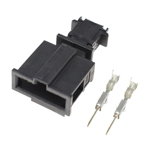 LIANGMEI 1-20 Kit 2 Pin Way 1,5 Mm Männlich Weiblich Auto Elektrischer Stecker Kofferraum Kennzeichenbeleuchtung Stecker Mit Pin 1J0971972 3B0972712(Male set,10Sets) von LIANGMEI