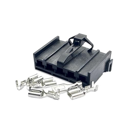 1 Satz 5-polige 4,8-mm-Kabelbaumstecker Auto-Kabelstecker Klimaanlage Bedienfeld Kabelbaumsockel DJ7052A-4.8-21(Army green,1 Set) von LIANGMEI
