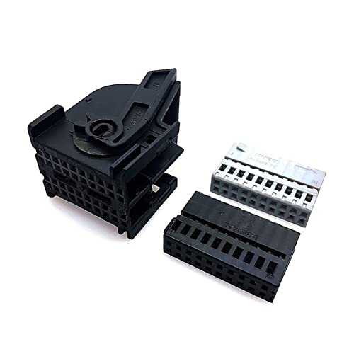 LIANGMEI Qingqing Store 1 Satz 40 Pin TYCO AMP Automotive Elektrische Kabelkabine Kabelbaum Versiepter Stecker 0.6 In mm Buchse 967286-1. (Color : Follow me, Package : 1 Set of Female) von LIANGMEI