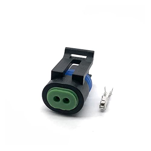 LIANGMEI Qingqing Store 5 Sets Delphi 2-Pin-Way-weibliche wasserdichte elektrische Drahtverbinder versiegelt Auto Fit for GM 12162197 12162195 12162193 (Color : Black, Package : 5 Set of Black) von LIANGMEI