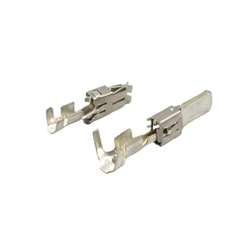 Qingqing Store 20/50 stücke 6.3mm serie automotive autospleis draht terminal nicht isolierte männliche weibliche crimpterinale DJ6218B-E6.3b DJ6116-6.3c (Color : Male Female Terminal, Size : 20Pcs) von LIANGMEI