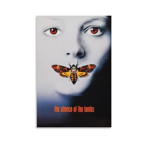 LIANGSHUANG 1990er Jahre Crime Thriller Filme Das Schweigen der Lämmer Poster Bild Druck Wandkunst Poster Malerei Leinwand Poster Kunstwerke Zimmer Ästhetisch 50 x 75 cm LIANGSHUANG 1990er Jahre Crime Thriller Filme Das Schweigen der Lämmer Poster Bild Druck Wandkunst Poster Malerei Leinwand Poster Kunstwerke Zimmer Ästhetisch 50 x 75 cm von LIANGSHUANG