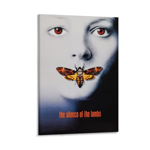 LIANGSHUANG 1990er Jahre Crime Thriller Films The Silence of The Lambs Poster Home Decor Poster Wall Art Hanging Picture Print Decorative Painting Poster 12x18inch(30x45cm) von LIANGSHUANG