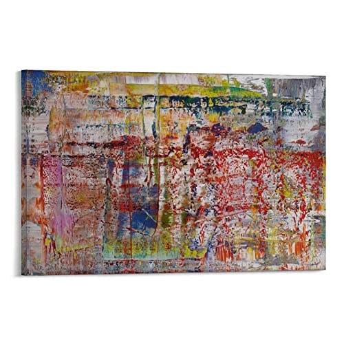 LIANGSHUANG Abstrakte Maler Gerhard Richter Abstrakte Malerei Poster Kunst Poster Leinwand Malerei Dekor Wanddruck Foto Zuhause Moderne dekorative Poster 60 x 90 cm von LIANGSHUANG