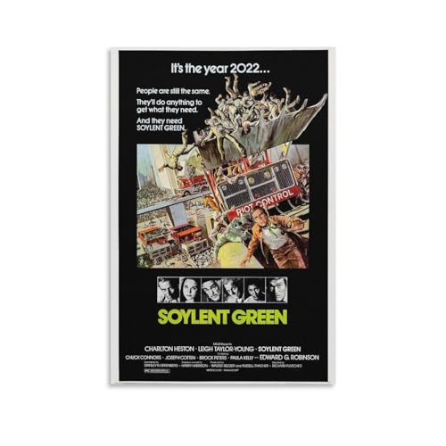 LIANGSHUANG American Science Fiction Thriller Films Soylent Green Poster Leinwand Poster Wandkunst Bild Drucke Hängende Foto Dekor Home Poster Kunstwerke 50 x 75 cm LIANGSHUANG American Science Fiction Thriller Films Soylent Green Poster Leinwand Poster Wandkunst Bild Drucke Hängende Foto Dekor Home Poster Kunstwerke 50 x 75 cm von LIANGSHUANG