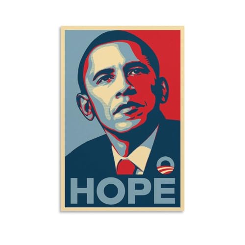 LIANGSHUANG Barack Obama Hope Kunstbild, Poster, Poster, Gemälde, Leinwand, Wandkunst, Wohnzimmer, Poster, Gemälde, 60 x 90 cm von LIANGSHUANG