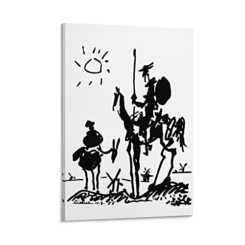 LIANGSHUANG Don Quixote Pablo Picasso Poster Bild Druck Wandkunst Poster Malerei Leinwand Poster Kunstwerke Zimmer Ästhetisch 30 x 45 cm von LIANGSHUANG