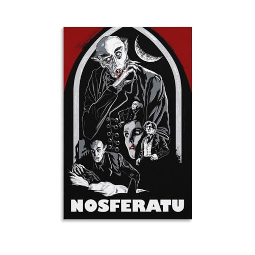 LIANGSHUANG Horrorfilm-Nosferatu-Poster, Motiv: Stille deutsche Expressionisten, Heimdekor-Poster, Wandkunst, Bilddruck, dekorative Malerei, Poster, 50 x 75 cm LIANGSHUANG Horrorfilm-Nosferatu-Poster, Motiv: Stille deutsche Expressionisten, Heimdekor-Poster, Wandkunst, Bilddruck, dekorative Malerei, Poster, 50 x 75 cm von LIANGSHUANG