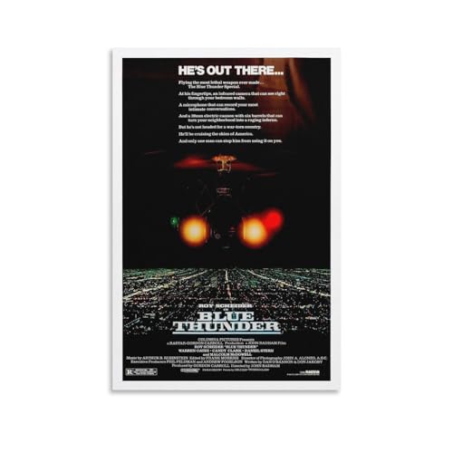 LIANGSHUANG Poster "American Police Detective Films Blue Thunder" auf Leinwand, Wandkunst, Wohnzimmer, Poster, Gemälde, 50 x 75 cm LIANGSHUANG Poster "American Police Detective Films Blue Thunder" auf Leinwand, Wandkunst, Wohnzimmer, Poster, Gemälde, 50 x 75 cm von LIANGSHUANG