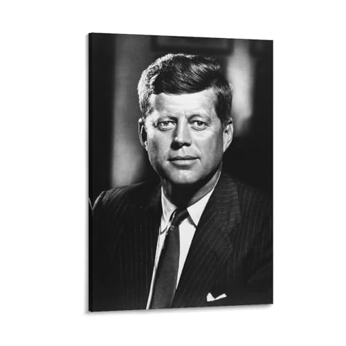 LIANGSHUANG Poster aus dem 20. Jahrhundert Amerikanische Politiker John F. Kennedy JFK, Schwarz-Weiß-Poster, Gemälde auf Leinwand, Wandkunst, Poster, Rollbild, Wanddekoration, Heimposter, 30 x 45 cm LIANGSHUANG Poster aus dem 20. Jahrhundert Amerikanische Politiker John F. Kennedy JFK, Schwarz-Weiß-Poster, Gemälde auf Leinwand, Wandkunst, Poster, Rollbild, Wanddekoration, Heimposter, 30 x 45 cm von LIANGSHUANG