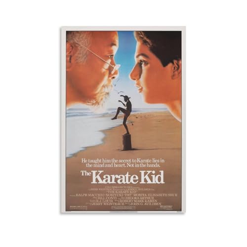 LIANGSHUANG Poster im Stil der 1980er Jahre, Sportdrama-Filme, The Karate Kid Poster, coole Kunstwerke, Malerei, Wandkunst, Leinwanddrucke, hängende Bilder, Poster, 40 x 60 cm von LIANGSHUANG
