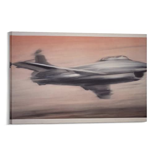 LIANGSHUANG Poster mit abstrakten Malern, Gerhard Richter Jet Fighter, Bilddruck, Wandkunst, Poster, Gemälde, Leinwand, Poster, Kunstwerke, Raumästhetik, 30 x 45 cm von LIANGSHUANG