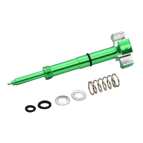 LIANGYIMEI Motorradvergaser CNC Easy Adjustable Air Fuel Mixture Screw Für CRF150R CRF150RB CRF250R CRF250X CRF450R CRF450X(Grün) von LIANGYIMEI