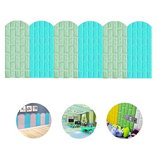 LIANGJUN Rückenlehne Bett Kissen 3D Wandpaneele PE-Schaum Wasserdicht Wandschutz Innen- Dekoration Kindergarten Kinderzimmer Einfach Zu Säubern, 4 Farben (Color : C, Size : 228x70cm) von LIANJUNkaodian