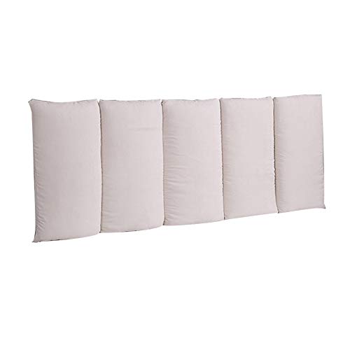 LIANGJUN Rückenlehne Kopfkissen for Bett Kissen Wandkissen Selbstklebend Rückenlehne Kein Bettkopf Antikollisions Soft Case Schlafsaal Hotel, 10 Farben (Color : Beige, Size : 200x60cm) von LIANJUNkaodian