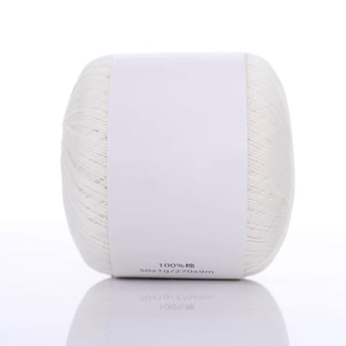 Häkelspitzen-Fadenknäuel, handgehäkelter Fadenknäuel, äußerst zart, leicht und elegant, für den Heimgebrauch geeignet.(White,8 * 8 * 8 cm) von LIANTIAN