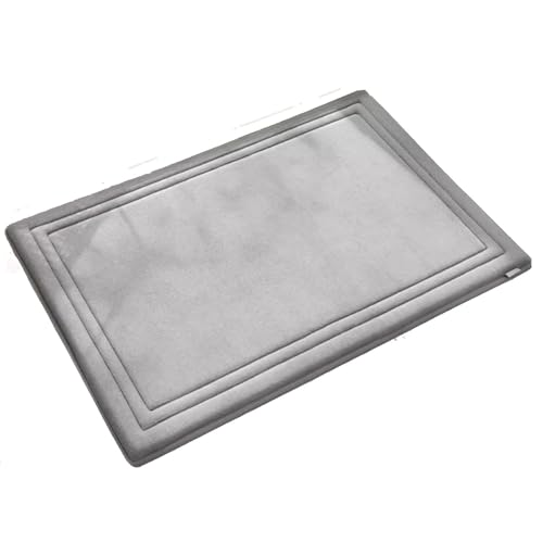 LIANTIAN Bequeme Bodenmatte, moderner Badezimmerteppich, leicht zu reinigen, wertet die Wohnkultur auf, geeignet für den Heimgebrauch(Blue,50 * 80 * 1.8CM) von LIANTIAN