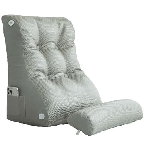 LIANTIAN Ergonomisches Stützpolster, atmungsaktives Lesekissen, hochwertige Füllung, unabhängige Teilung, geeignet für zu Hause(Gray,45 * 55 * 26cm) von LIANTIAN