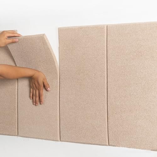 LIANTIAN Gepolsterte Wandpaneele, Wandmatten zum Polstern von Kindern, Kratzfest und verschleißfest, Wandkissenpolsterung, geeignet für Schlafzimmer(Brown,30 * 60cm) von LIANTIAN
