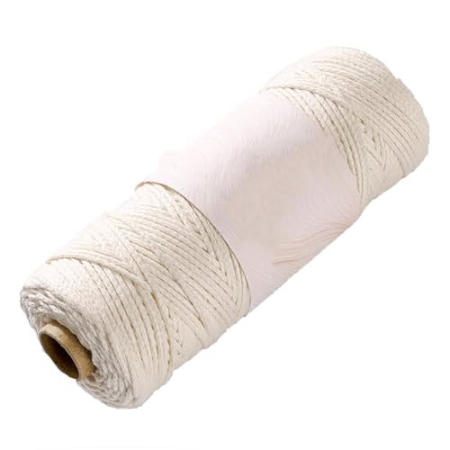 LIANTIAN Hochwertige gehäkelte Hohlbaumwolle, langlebige merzerisierte Hohlbaumwolle, hervorragender Fall, dreidimensional und strukturiert, zum Stricken geeignet.(White,165/group) von LIANTIAN