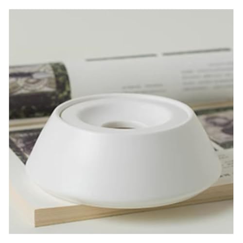 LIANTIAN Keramik-Aschenbecher, winddichter Aschenbecher, Raumdekoration, leicht zu reinigen, geeignet für den Heimgebrauch(White,13.8 * 10 * 5CM) von LIANTIAN