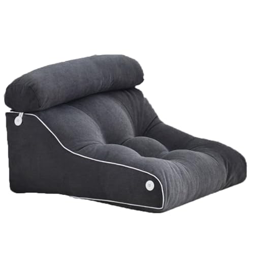 LIANTIAN Lenden-Nackenstützkissen, Bett-Lesekissen, nach Oben und unten verstellbar, für den Heimgebrauch geeignet, für den Heimgebrauch geeignet(Gray,55 * 57 * 27CM) von LIANTIAN