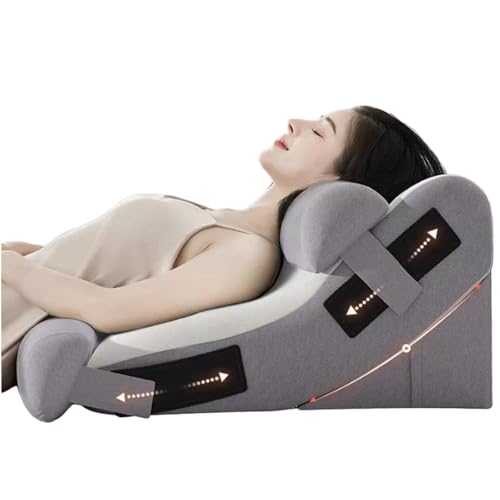 LIANTIAN Lindert Rückenschmerzen, multifunktionales, bequemes Kissen, natürliche Passform auf dem Rücken, leicht zu reinigen, für zu Hause geeignet(Gray,60 * 47 * 30CM) von LIANTIAN