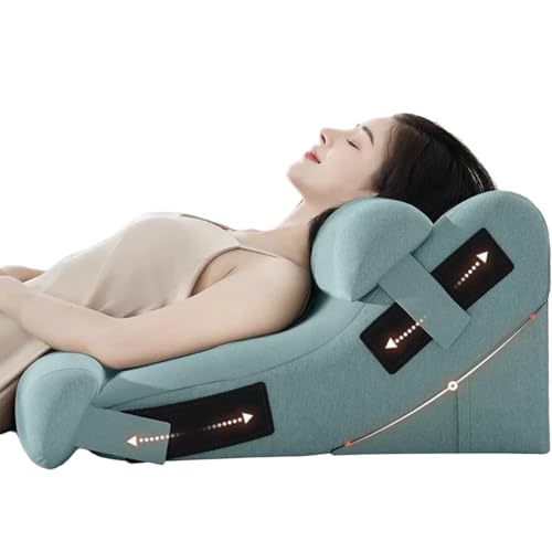 LIANTIAN Lindert Rückenschmerzen, multifunktionales, bequemes Kissen, natürliche Passform auf dem Rücken, leicht zu reinigen, für zu Hause geeignet(Green,60 * 47 * 30CM) von LIANTIAN