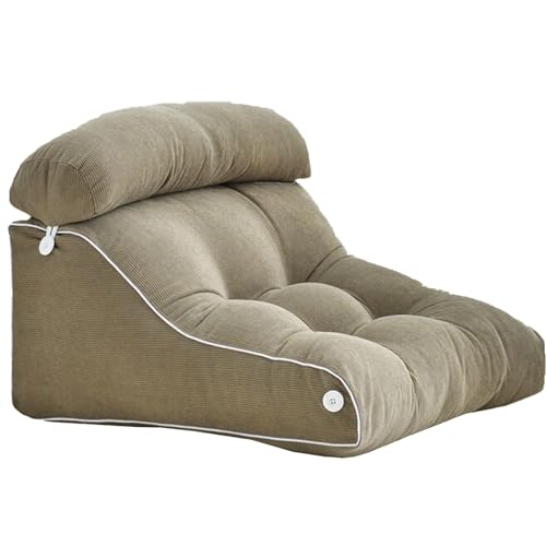 LIANTIAN Verstellbares Stützkissen, Entspannungs-Lesekissen, passt Sich dem menschlichen Körperdesign an, Abnehmbarer Rückenbezug, geeignet für den Heimgebrauch(Coffee,55 * 57 * 27CM) von LIANTIAN