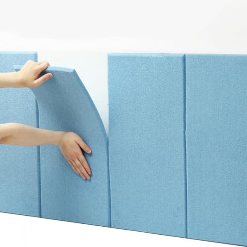 LIANTIAN Wandkissenpolsterung, Wandpolsterung für Schlafzimmer, weich und bequem, Antikollisions-Wandpolsterung für Kinder, geeignet für Schlafzimmer(Blue,30 * 60cm) von LIANTIAN