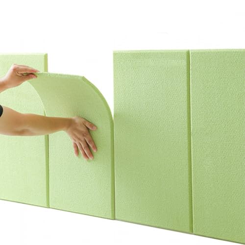 LIANTIAN Wandpolster für Kinder, Wandpolsterplatten Antikollision, Wandpolster für Kinderspielzimmer, geeignet für Schlafzimmer, Kindergarten(Green,30 * 60cm) von LIANTIAN