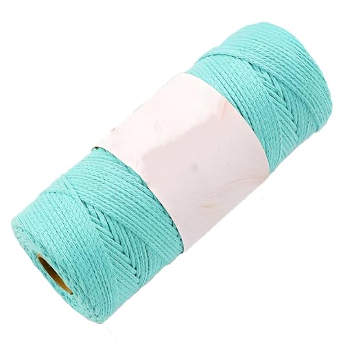 LIANTIAN Weiches Baumwollgarn, Hohle Baumwollkordel, knitterfrei, Abriebfest, hohe Farbechtheit, zum Stricken geeignet.(Green,165/group) von LIANTIAN