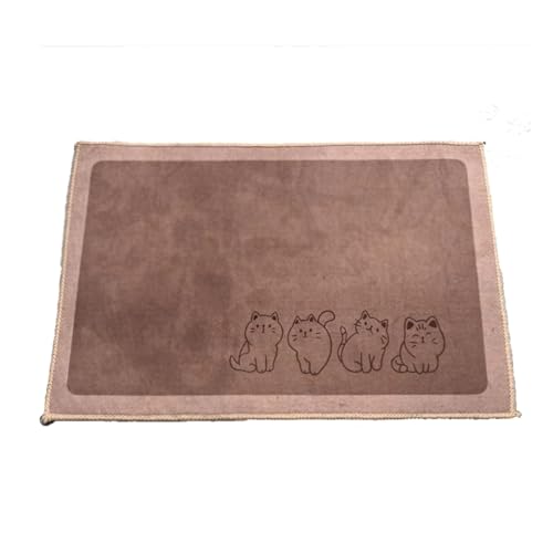 LIANTIAN rutschfeste Bodenmatte, waschbarer Teppich, robust und langlebig, umweltfreundlich und ungiftig, für den Heimgebrauch geeignet.(Cat,50 * 80 * 0.5CM) von LIANTIAN