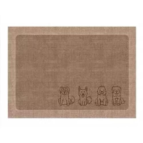 LIANTIAN rutschfeste Bodenmatte, waschbarer Teppich, robust und langlebig, umweltfreundlich und ungiftig, für den Heimgebrauch geeignet.(Dog,50 * 80 * 0.5CM) von LIANTIAN