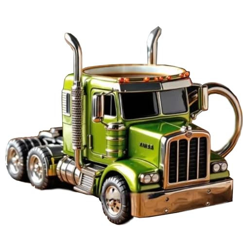 Nostalgisches Oldtimer-Modell, handgefertigte Kaffeetasse aus Harz, leicht und dennoch langlebig, bietet Wärmeisolierung und eignet Sich für die Innendekoration.(Green,13 * 11.5 * 12cm) von LIANTIAN