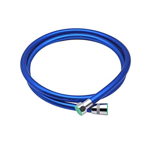 Duschschlauch Weiche Dusche 1,5 m 2 m Rohr Badezimmer Wasserrohr Bunte Bad Handbrause Gemeinsamer Sanitärschlauch Duschschlauch (Farbe: Blau 2 m) von LIANYG