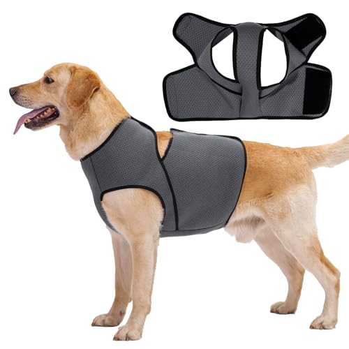 LIANZIMAU Beruhigungsweste für Hunde - Hundemantel zur Linderung von Angst Anti Stress Weste Hund ruhig bei Gewitter, Feuerwerk und Reisen, Hund Angstjacke Für Kleine Mittelgroße Grosse Hunde LIANZIMAU Beruhigungsweste für Hunde - Hundemantel zur Linderung von Angst Anti Stress Weste Hund ruhig bei Gewitter, Feuerwerk und Reisen, Hund Angstjacke Für Kleine Mittelgroße Grosse Hunde von LIANZIMAU