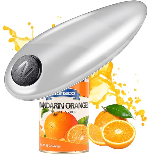 Elektrischer Dosenöffner, One Touch Dosenöffner, Automatische 360° Drehung & Automatischer Stopp, Hilft Arthritis-Kranke, Senioren und Köche Einfach und Öffnet Dosen Automatisch von LIAVOP