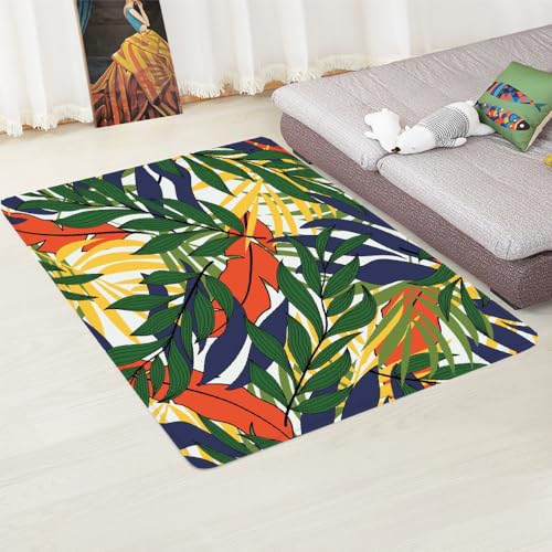 LIAZLIUT Weiche, Moderne Plüschteppiche, Blätterteppich, rutschfeste Teppiche, Künstlerische, Traditionelle, Einzigartige Teppiche (50 X 80 cm) von LIAZLIUT