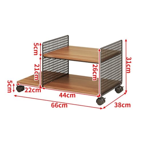 CPU-Ständer CPU-Ständer for PC-Gehäuse unter dem Schreibtisch, PC-Ständer, PC-Tower-Ständer, mobiler Drucker-Organizer mit 4 Lenkrollen, passend for die meisten PCs unter dem Schreibtisch Computer-Mid von LIBANGRONG-888