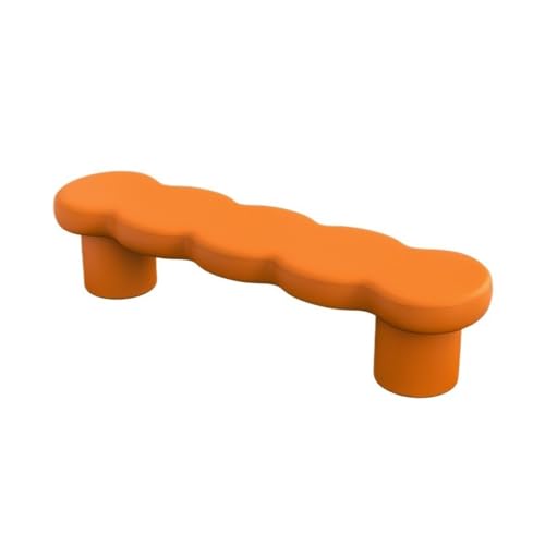 LIBANGRONG-888 Fensterbank Schlafzimmer Nachttischbank Leder Schuhbank Home Bekleidungsgeschäft Garderobe Ruhe Lange Bank Sofa Bettbänke(Orange) von LIBANGRONG-888