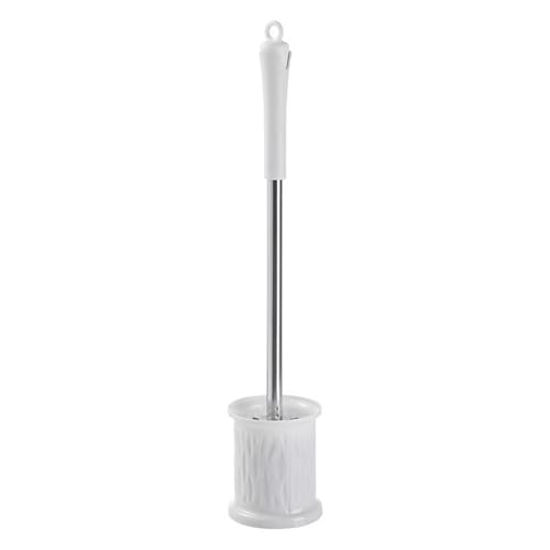 LIBANGRONG-888 Klobürste Silikon-Toilettenbürste ohne Toten Winkel, Toilettenreinigung, Haushaltsbad, Mehrzweck-Reinigungsset Kreatives WC-Bürstenset(Weiß) von LIBANGRONG-888