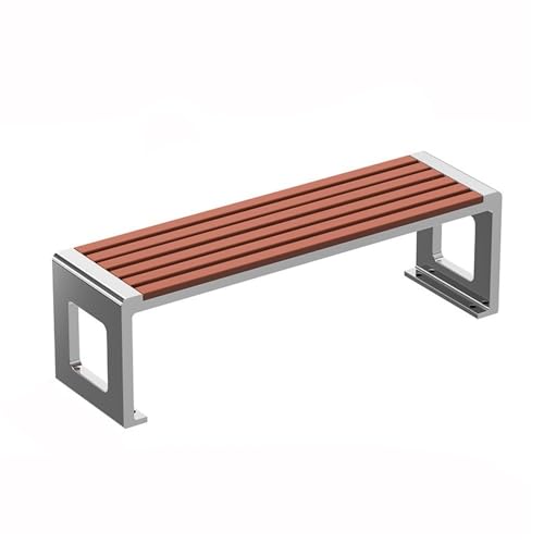 LIBANGRONG-888 Parkterrassensitz Park-Außenbänke, quadratische Gemeinschaftssitze aus Edelstahl, in Mehreren Größen erhältlich Sitzmöbel für den Außenbereich(XL) von LIBANGRONG-888