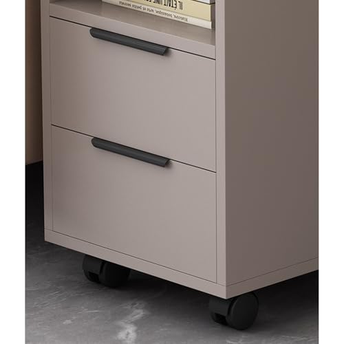 LIBANGRONG-888 Sofatisch, Konsolentisch, Buffetschrank Haushalt Wohnzimmer Sofa Sideboard Seite Schrank Mobile Ecke Tisch Nachttisch Lagerung Tisch(Grigio,Left) von LIBANGRONG-888