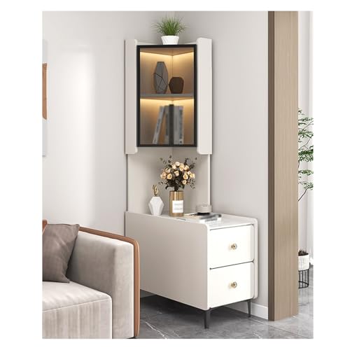 LIBANGRONG-888 Sofatisch, Konsolentisch, Buffetschrank Leichtes Luxus-Schiefersofa-Sideboard, Seitenschrank, Eckschrank, Couchtisch, Wohnzimmersofa, Beistelltisch(Right,60x40x165cm) von LIBANGRONG-888