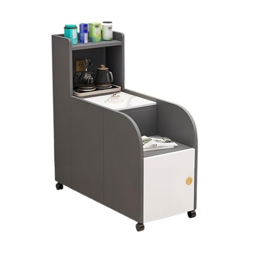 LIBANGRONG-888 Sofatisch, Konsolentisch, Buffetschrank Sofa Sideboard Abnehmbare Sideboard Wohnzimmer Einfache Moderne Ecke Kleine Couchtisch Lagerschrank(Grigio,70x50x100cm) von LIBANGRONG-888